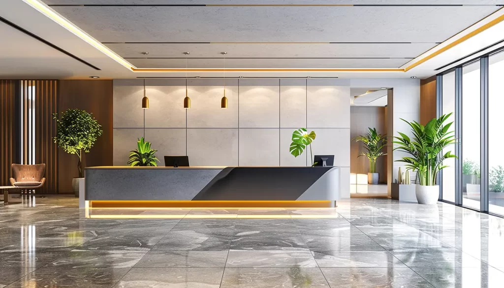 Beautiful modern hotel office